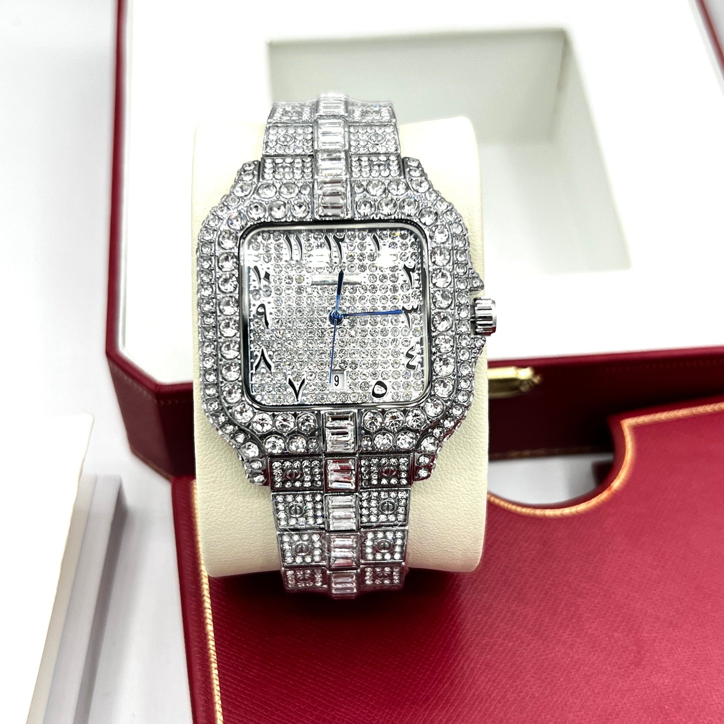 CARTIER PREMIUM ARABIC DIAL STONES WATCH QUARTZ